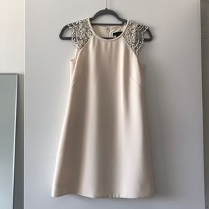 J Crew 2 Petite Ivory Lace Detail Dress!